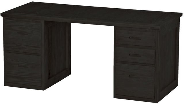 Crate Designs™ Furniture Espresso Lacquer Top Desk-0