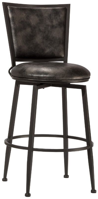 HH2 Home Rockvale Charcoal Swivel Counter Stool | Colder's | Milwaukee Area