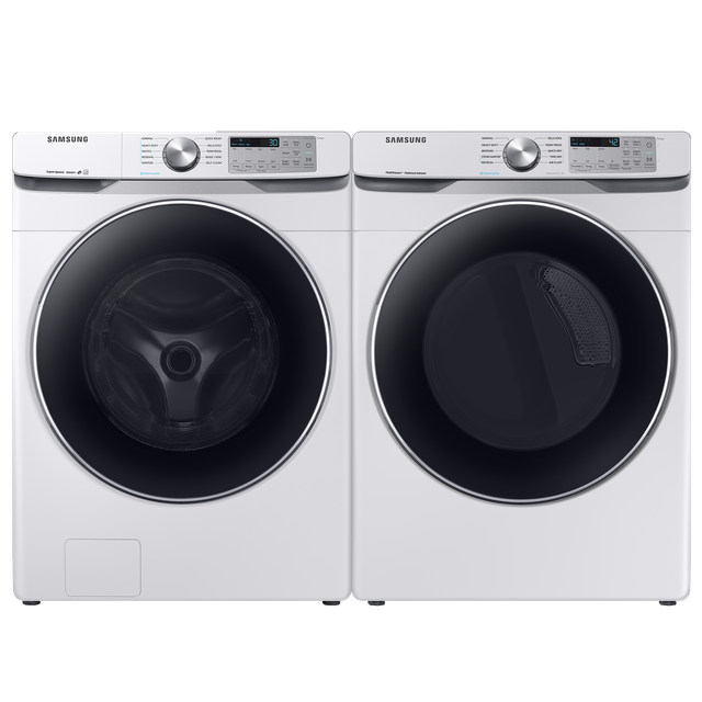 Samsung White Front Load Laundry Pair-0