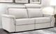 Fornirama 3785 White Reclining Condo Sofa with Adjustable Headrest-1
