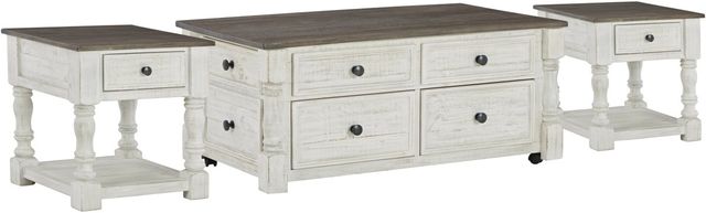 Signature Design by Ashley® Havalance 3-Piece Gray/White Living Room Table Set-0