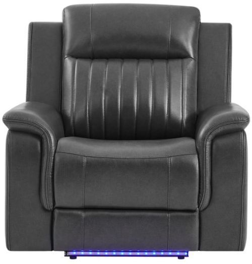 Global Furniture USA U8879 Blanched Silver Power Recliner with LED-3