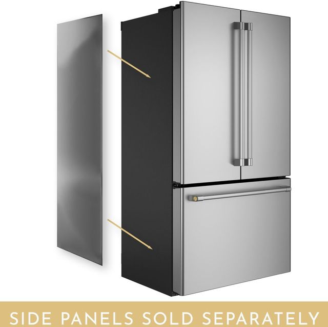 Monogram® Stainless Steel Side Panels for French Door Bottom Freezer - Left-2