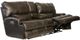 Catnapper® Wembley Steel Leather Power Lay Flat Reclining Console Loveseat with Power Adjustable Headrest-1