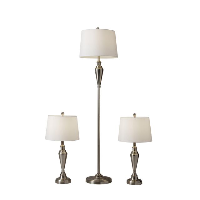 Adesso® Glendale Brushed Steel 3pcs Bonus Pack-0