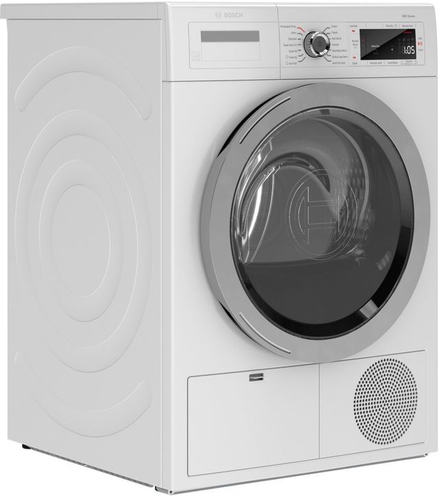 Bosch® 800 Series 4.0 Cu. Ft. White Front Load Ventless Electric Dryer-3