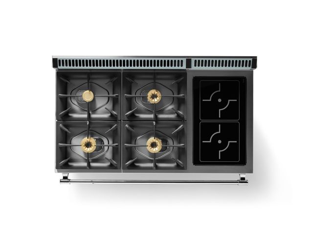 Viking® Tuscany 48" November Sky Pro Style Dual Fuel Range with 2 Induction-2