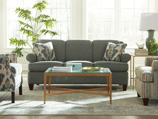 Craftmaster® Customizable Craftmaster Essentials Curved Wing Sofa-1