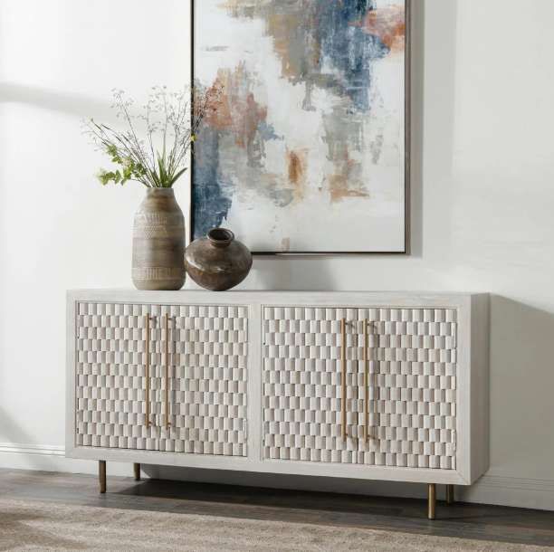 Classic Home Norwood White Wash Buffet-1