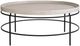 Universal Explore Home™ Coalesce Rolling Fog Cocktail Table with Black Base-2