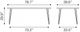 Zuo® Modern Perpignan Brown Dining Table with Silve Metal Legs-4