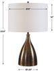 Uttermost® Jereko Rubbed Bronze Table Lamp-4