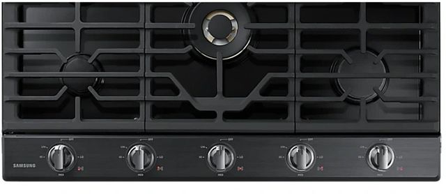 Samsung 36" Black Stainless Steel Gas Cooktop-3