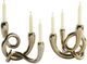 Furniture Classics Christi 2-Piece Gold Candle Holder Set-0