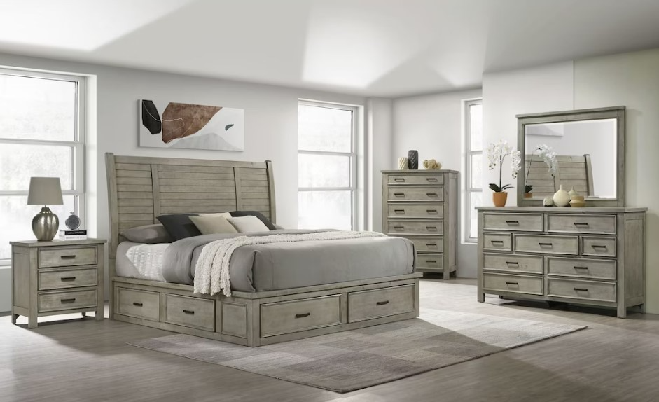 Elements International Sullivan Panel Storage Bed