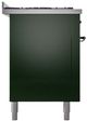 Ilve® Nostalgie II Series 60" Emerald Green Pro Style Dual Fuel Range-2