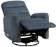 New Classic® Home Furnishings Takami Blue Manual Swivel Recliner-3