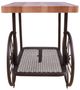 ACME Furniture Francie Oak End Table with Antique Gray Base-3