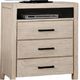 Furniture of America® Strasburg Wire Brushed White Media Chest-0