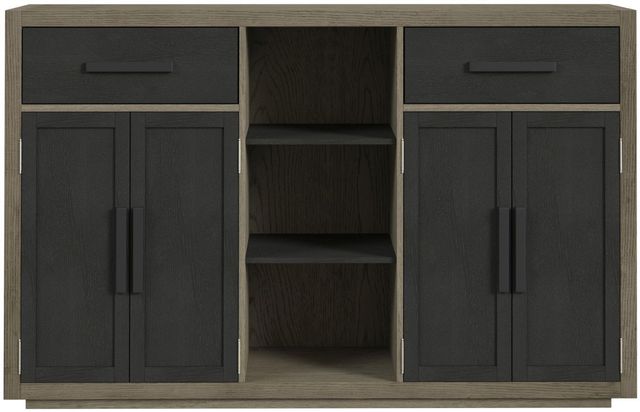 Elements International Jemma Dark Espresso/Gray Buffet-3
