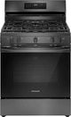 Frigidaire® 30" Smudge-Proof® Black Stainless Steel Freestanding Natural Gas Range-0