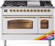 Ilve® Nostalgie II Series 48" Custom RAL Color Pro Style Dual Fuel Range-3