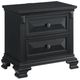 Elements International Bridgestone Black Nightstand-0