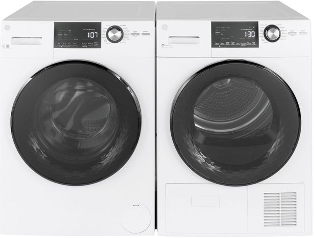 GE® White Front Load Laundry Pair-0