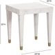 TOV Furniture Brandyss White Burl End Table-1