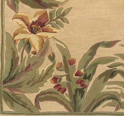 KAS Rugs Sparta Ivory Rainforest 5'x8' Rug-1