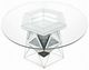ACME Furniture Noralie Glass Top Round Dining Table with Mirrored Base-3
