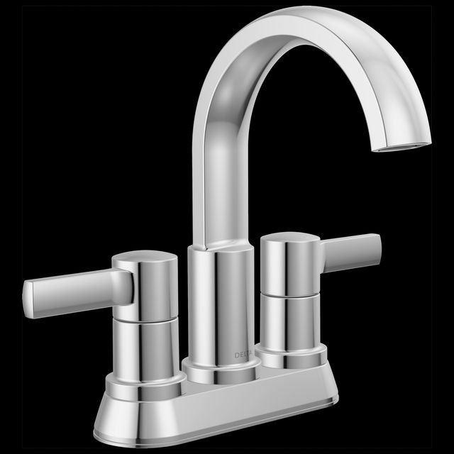 Delta Albion™ Chrome Two Handle Centerset Bathroom Faucet-0
