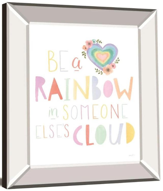 Classy Art Lets Chase Rainbows II by Jenaya Jackson Mirror Framed Wall Art-1