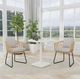 Classic Home Paulina White 31" Outdoor Concrete Dining Table-1
