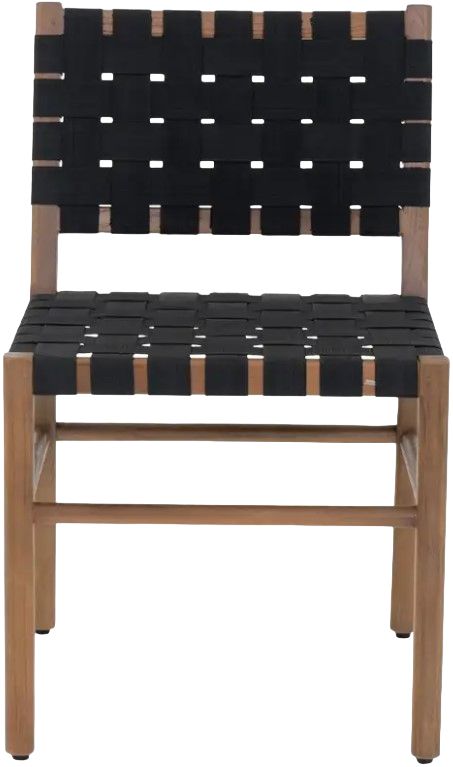 Moe's Home Collection Mira Black Teak Outdoor Dining Chair -1