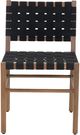 Moe's Home Collection Mira Black Teak Outdoor Dining Chair -1