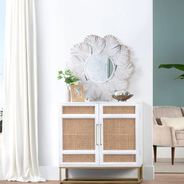 Crestview Collection Miramar White Mirror-1
