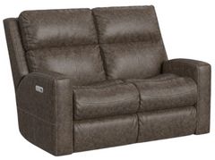 Flexsteel® Score Power Reclining Loveseat with Power Headrests and Lumbar