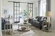 Hammary® Solstice Glass Top Round Coffee Table with Soft Beige Base-1