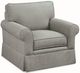 Braxton Culler Customizable Benton Casual Skirted Chair with Rolled Arms-0