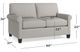 Bassett® Furniture Spencer Dove Loveseat-1