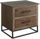 International Furniture Direct Natural Teca Brown Nightstand-0
