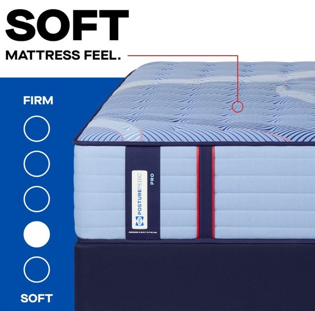 Sealy® Posturepedic® Pro Crenshaw II 15" Wrapped Coil Soft Euro Pillow Top King Mattress-4