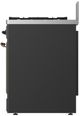 Ilve® Majestic III 30" Graphite Matte Pro Style Dual Fuel Liquid Propane Range with Solid Door and Burnished Trim-3