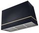 AGA Loge 48" Gloss Black Wall Mounted Range Hood with Antique Brass Trim-0