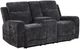 Coaster® Kennett 2-Piece Dark Gray Chenille Upholstered Power Reclining Sofa Set-5