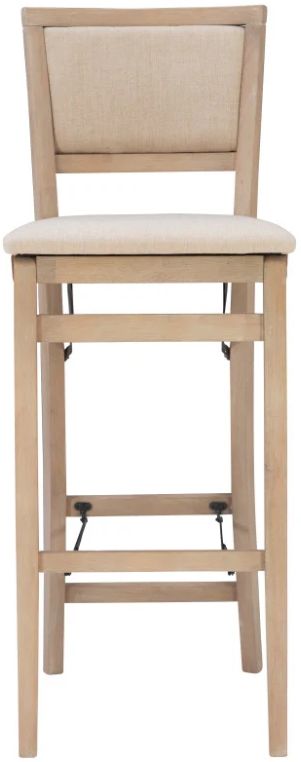 Linon Keira Gray Wash Folding Bar Stool-2