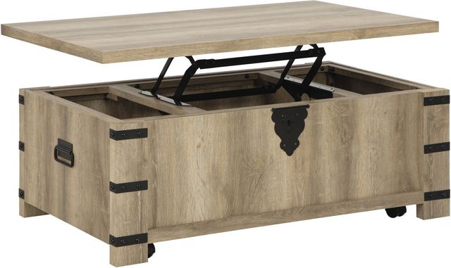 Signature Design by Ashley® Calaboro Oak Lift-Top Coffee Table-1