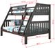 Donco Kids Austin Dark Gray Youth Twin/Full Mission Bunkbed-2