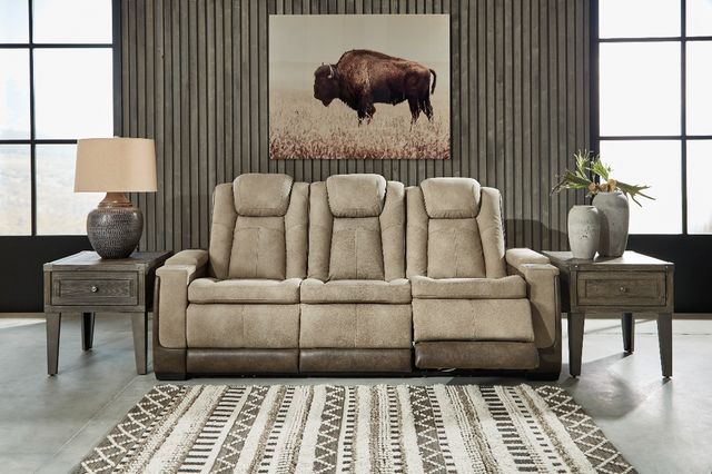 Signature Design by Ashley® Next-Gen DuraPella Sand Power Reclining Sofa with Adjustable Headrest-9